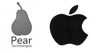 Apple посчитала, что груша слишком похожа на яблоко, и в судебном порядке запретила pear technologies зарегистрировать свой логотип