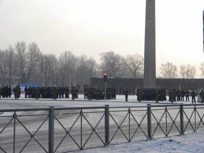 Псков 23 февраля - «военные действия»
