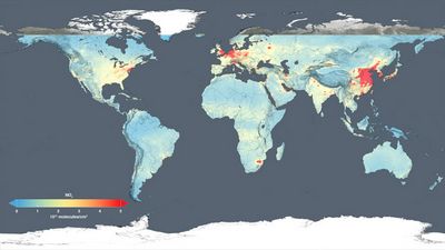 Составлена мировая карта загрязнения воздуха