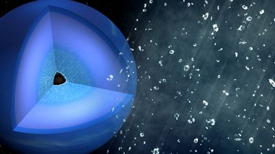 В недрах нептуна и урана могут идти «алмазные дожди»