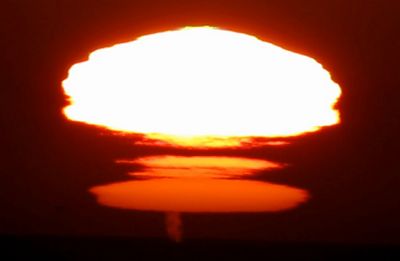 Всша увидели закат вформе ядерного гриба