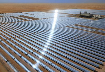 Запущена самая большая в мире солнечная электростанция shams1!